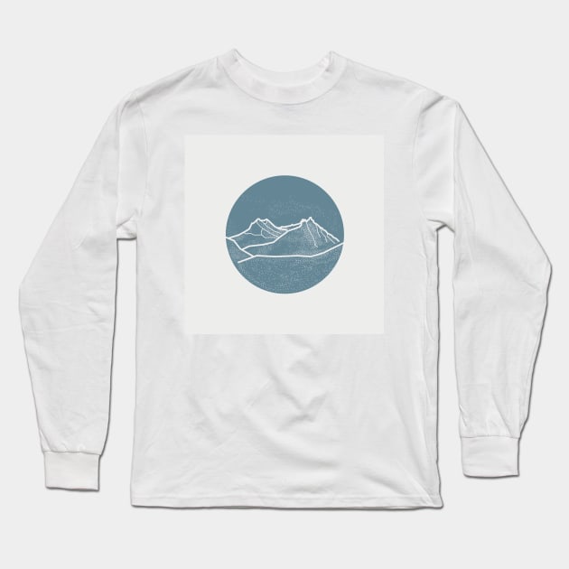 Abstract Mountains Long Sleeve T-Shirt by NJORDUR